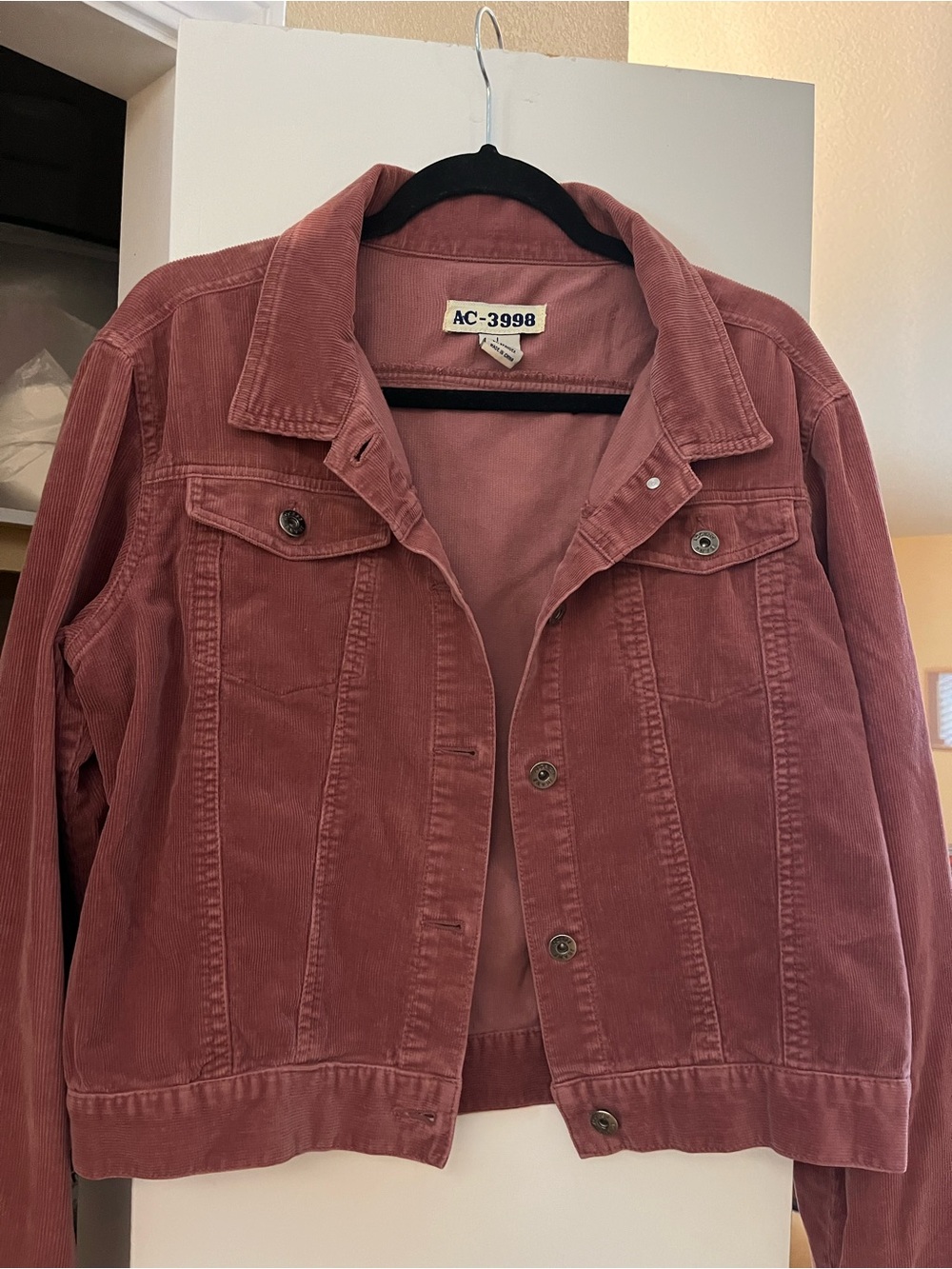 AC-3998 Corduroy Jean Style Jacket size L (vgc)